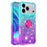 For iPhone 18 Pro / 17 Pro TPU Case with Kickstand Gradiant Quicksand Shockproof Cover - Sky Blue+Purple - 3