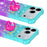 For iPhone 18 Pro / 17 Pro TPU Case with Kickstand Gradiant Quicksand Shockproof Cover - Sky Blue+Purple - 4