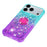 For iPhone 18 Pro / 17 Pro TPU Case with Kickstand Gradiant Quicksand Shockproof Cover - Sky Blue+Purple - 6