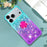 For iPhone 18 Pro / 17 Pro TPU Case with Kickstand Gradiant Quicksand Shockproof Cover - Sky Blue+Purple - 7