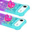 For iPhone Air TPU Case with Kickstand Gradiant Quicksand Shockproof Cover - Sky Blue+Purple - 4