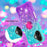 For iPhone 17 TPU Case with Kickstand Gradiant Quicksand Shockproof Cover - Sky Blue+Purple - 5