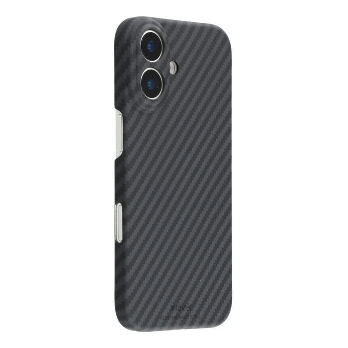 X-LEVEL For iPhone 17 Magnetic Case Carbon Fiber Texture Ultra-Thin PC Hard Phone Cover - 1