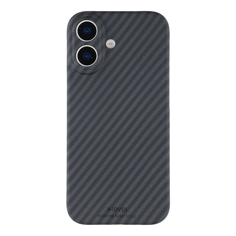 X-LEVEL For iPhone 17 Magnetic Case Carbon Fiber Texture Ultra-Thin PC Hard Phone Cover - 3