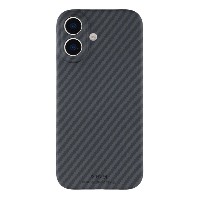 X-LEVEL For iPhone 17 Magnetic Case Carbon Fiber Texture Ultra-Thin PC Hard Phone Cover - 3