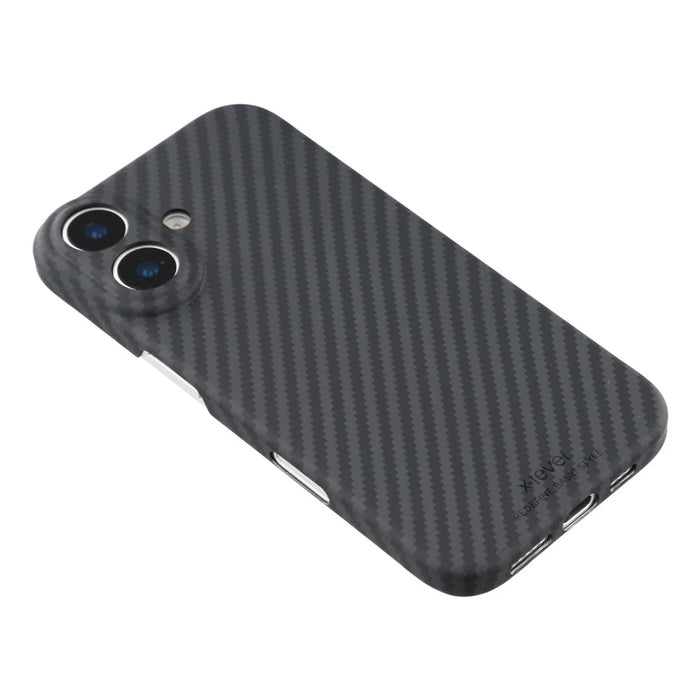 X-LEVEL For iPhone 17 Magnetic Case Carbon Fiber Texture Ultra-Thin PC Hard Phone Cover - 4