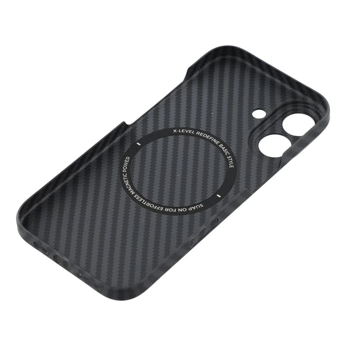 X-LEVEL For iPhone 17 Magnetic Case Carbon Fiber Texture Ultra-Thin PC Hard Phone Cover - 6