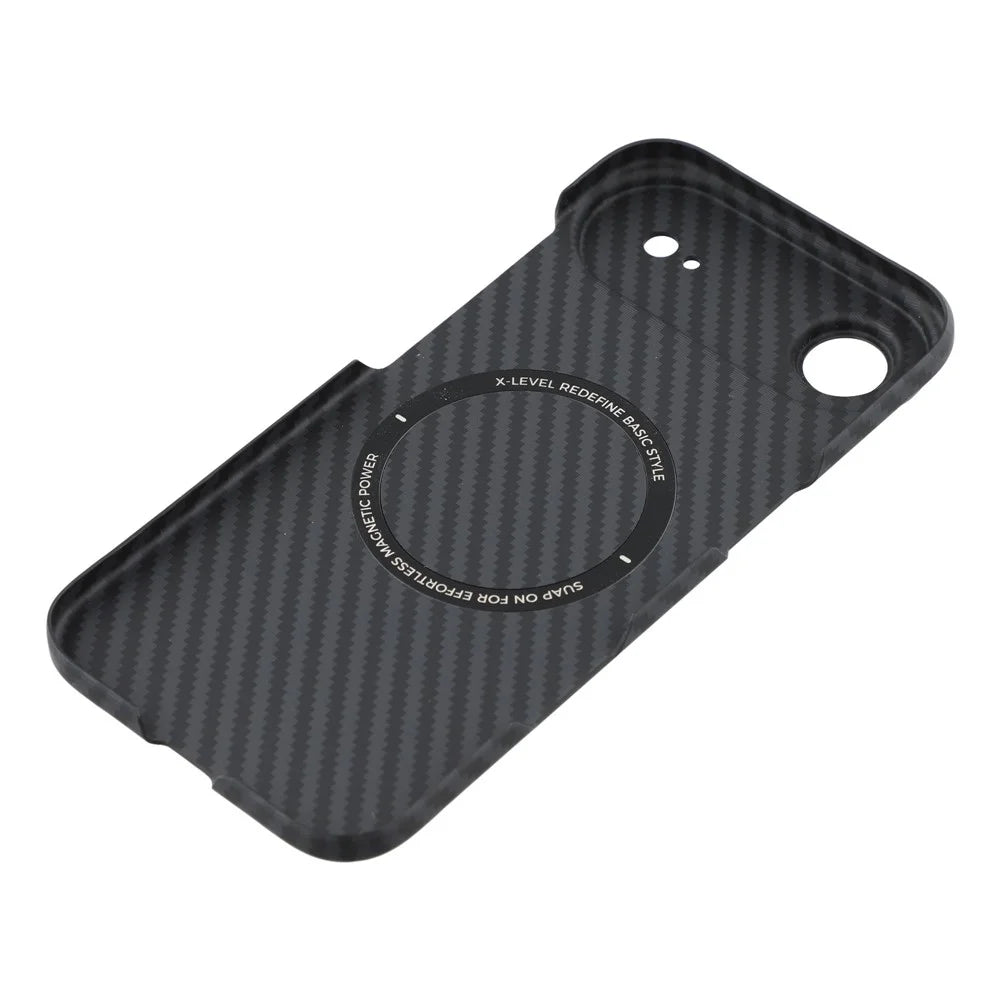 X-LEVEL For iPhone Air Magnetic Case Carbon Fiber Texture Ultra-Thin PC Hard Phone Cover - 6