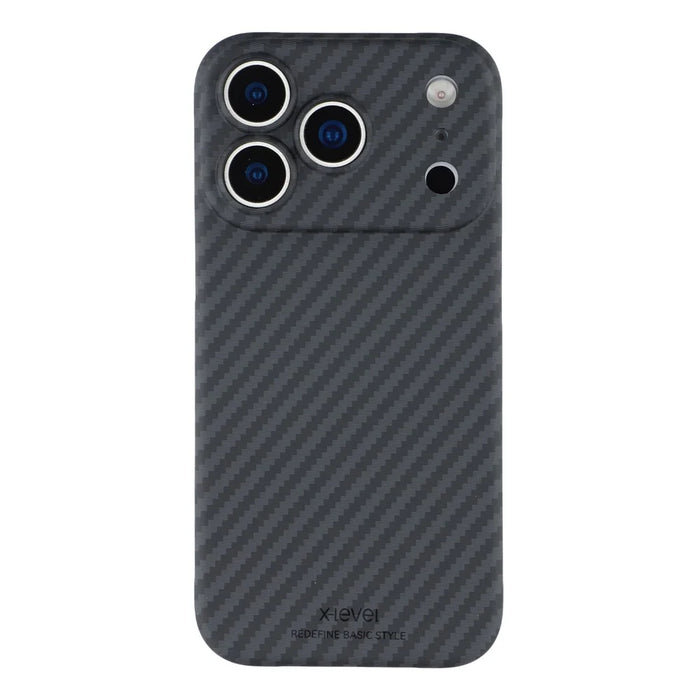 X-LEVEL For iPhone 17 Pro Magnetic Case Carbon Fiber Texture Ultra-Thin PC Hard Phone Cover - 3