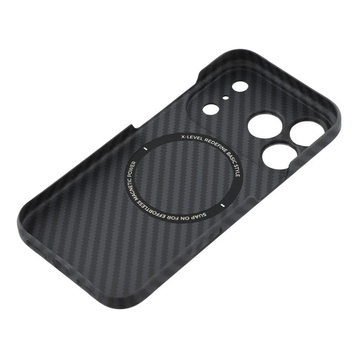 X-LEVEL For iPhone 17 Pro Magnetic Case Carbon Fiber Texture Ultra-Thin PC Hard Phone Cover - 6