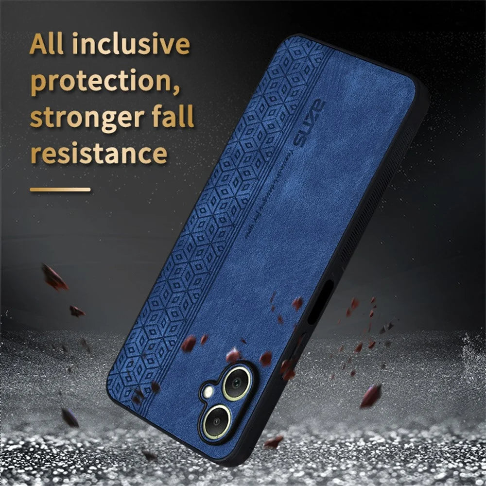 AZNS For Samsung Galaxy A08 5G / A08 4G / A07 5G / A07 4G Case Protective PU Leather Covered TPU Phone Shell - Brown - 5