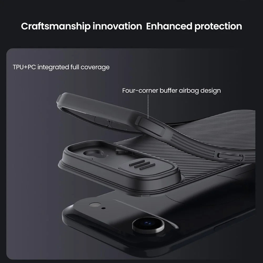 NILLKIN Camshield Pro Series for iPhone Air Case PC + TPU Phone Cover with Camera Slider - Black - 7