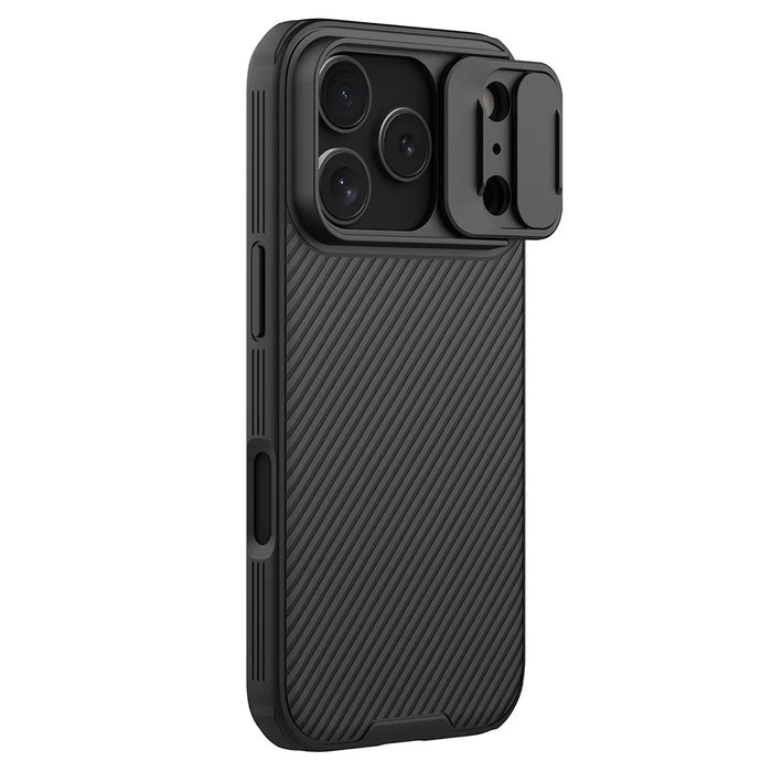 NILLKIN Camshield Pro Series for iPhone 18 Pro / 17 Pro Case PC + TPU Slide Camera Lid Phone Cover - Black - 1