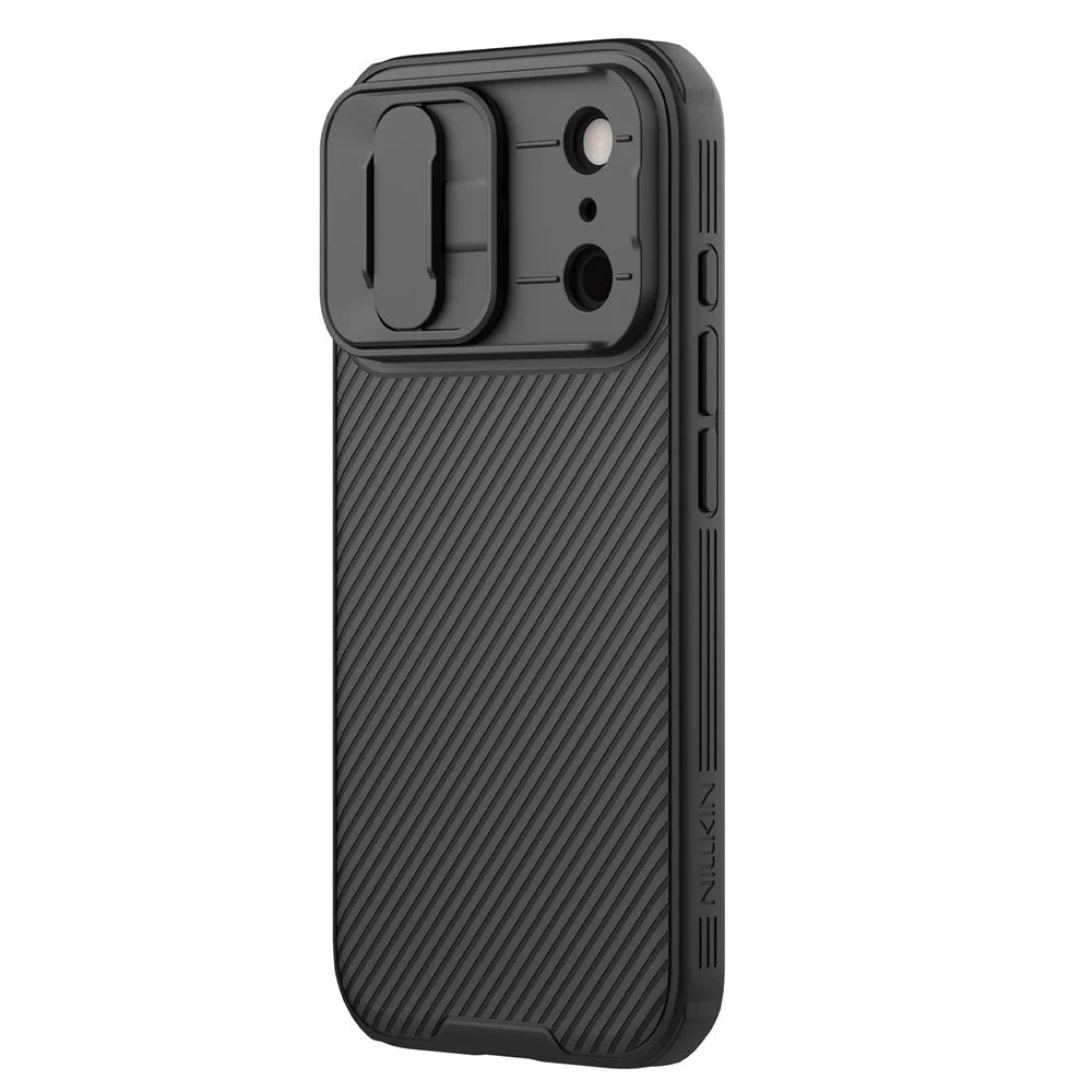 NILLKIN Camshield Pro Series for iPhone 18 Pro / 17 Pro Case PC + TPU Slide Camera Lid Phone Cover - Black - 2