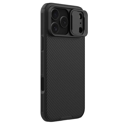 NILLKIN Camshield Pro Series for iPhone 18 Pro Max / 17 Pro Max Case PC + TPU Slide Camera Lid Phone Cover - Black - 1
