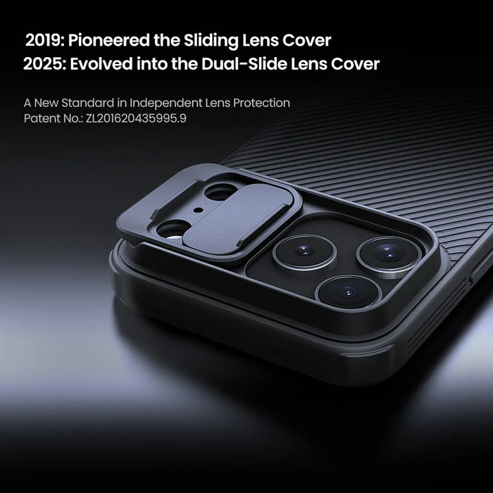 NILLKIN Camshield Pro Series for iPhone 18 Pro Max / 17 Pro Max Case PC + TPU Slide Camera Lid Phone Cover - Black - 5