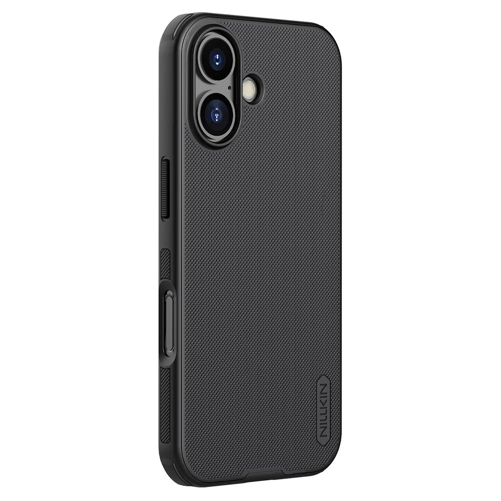 NILLKIN Frosted Shield Pro for iPhone 17 Case Compatible with MagSafe PC + TPU Phone Cover - Black - 1
