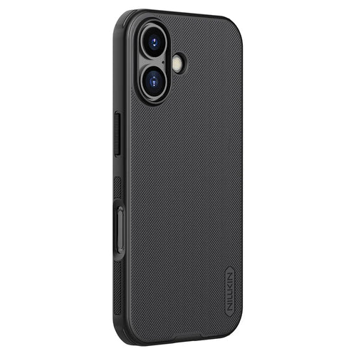 NILLKIN Frosted Shield Pro for iPhone 17 Case Compatible with MagSafe PC + TPU Phone Cover - Black - 1