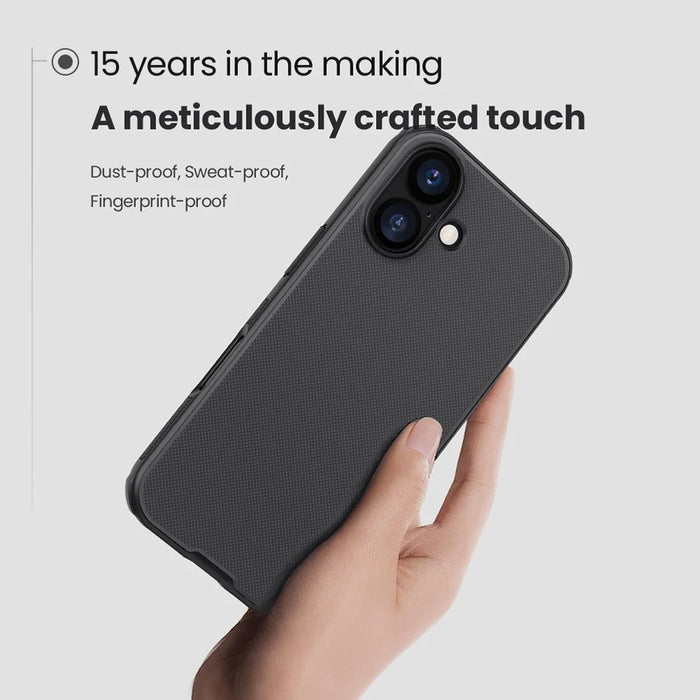 NILLKIN Frosted Shield Pro For iPhone 17 Case Matte PC + TPU Phone Cover - Black - 5