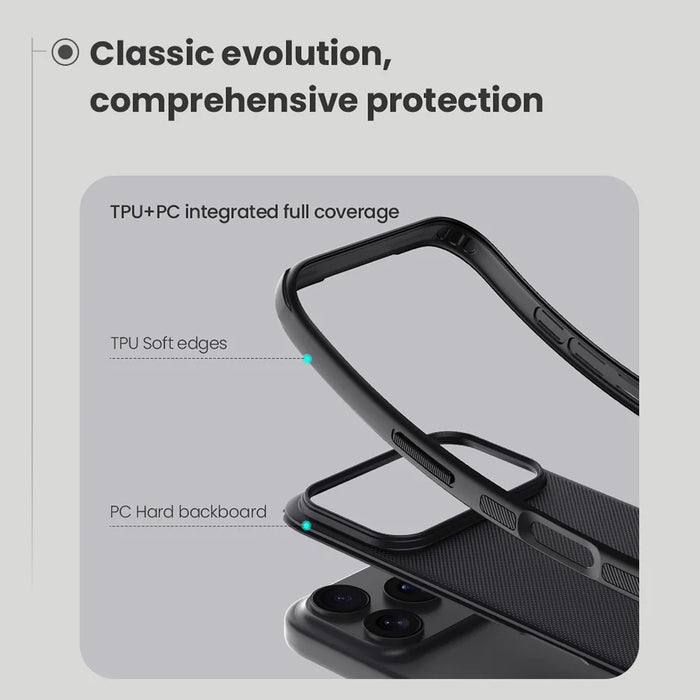 NILLKIN Frosted Shield Pro For iPhone 18 Pro / 17 Pro Case Matte PC + TPU Phone Cover - Black - 7