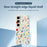For Samsung Galaxy S24 FE Case Colorful Flower Branches Pattern Printing Straight Edge TPU Phone Back Cover - Beige - 2