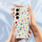 For Samsung Galaxy S24 FE Case Colorful Flower Branches Pattern Printing Straight Edge TPU Phone Back Cover - Beige - 4