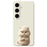 For Samsung Galaxy S24 FE Case Angry Cat Pattern Printing Straight Edge TPU Phone Back Cover - Beige - 1