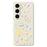 For Samsung Galaxy S24 FE Case Small Flowers Pattern Printing Straight Edge TPU Phone Back Cover - Beige - 1