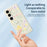 For Samsung Galaxy S24 FE Case Small Flowers Pattern Printing Straight Edge TPU Phone Back Cover - Beige - 4