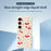 For Samsung Galaxy S24 FE Case Big Bow Cherry Pattern Printing Straight Edge TPU Phone Back Cover - Beige - 3