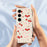 For Samsung Galaxy S24 FE Case Big Bow Cherry Pattern Printing Straight Edge TPU Phone Back Cover - Beige - 5