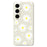 For Samsung Galaxy S24 FE Case White Daisy Pattern Printing Straight Edge TPU Phone Back Cover - Beige - 1