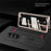 For Samsung Galaxy Z Fold7 5G Case Litchi Texture PU+PC Wristband Phone Cover with Screen  /  Lens Film - Black  /  Red - 3