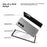 For Samsung Galaxy Z Fold7 5G Case Litchi Texture PU+PC Wristband Phone Cover with Screen  /  Lens Film - Black  /  Red - 5