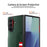 For Samsung Galaxy Z Fold7 5G Case Litchi Texture PU+PC Phone Cover with Screen Film - Black - 7