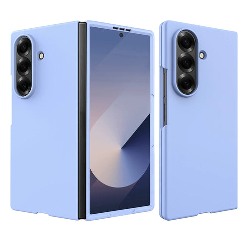 For Samsung Galaxy Z Fold7 5G Case Skin-Feel Anti Shock Hard PC Protective Phone Cover - Baby Blue - 1