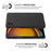 For Samsung Galaxy XCover7 Pro Phone Case Cloth Texture Anti-Scratch Protective PC Back Cover - Black - 5