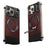 For iPhone 16 Pro Max Magnetic Case Borderless Textured PU + Metal Kickstand Phone Cover - Red - 1