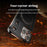 For iPhone 16 Pro Max Magnetic Case Borderless Textured PU + Metal Kickstand Phone Cover - Red - 4