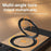 For iPhone 15 Pro Max Magnetic Case Borderless Walnut + Metal Kickstand Phone Cover - Light Wood Grain - 3