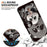 For iPhone Air Leather Case Stand Wallet Pattern Printing Phone Cover with Wrist Strap - Milk Tea Panda - 5
