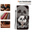 For iPhone Air Leather Case Stand Wallet Pattern Printing Phone Cover with Wrist Strap - Milk Tea Panda - 6