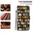 For iPhone 18 Pro Max / 17 Pro Max Leather Case Stand Wallet Pattern Printing Phone Cover with Wrist Strap - Bookshelf - 6