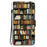 For iPhone 18 Pro Max / 17 Pro Max Leather Case Stand Wallet Pattern Printing Phone Cover with Wrist Strap - Bookshelf - 7