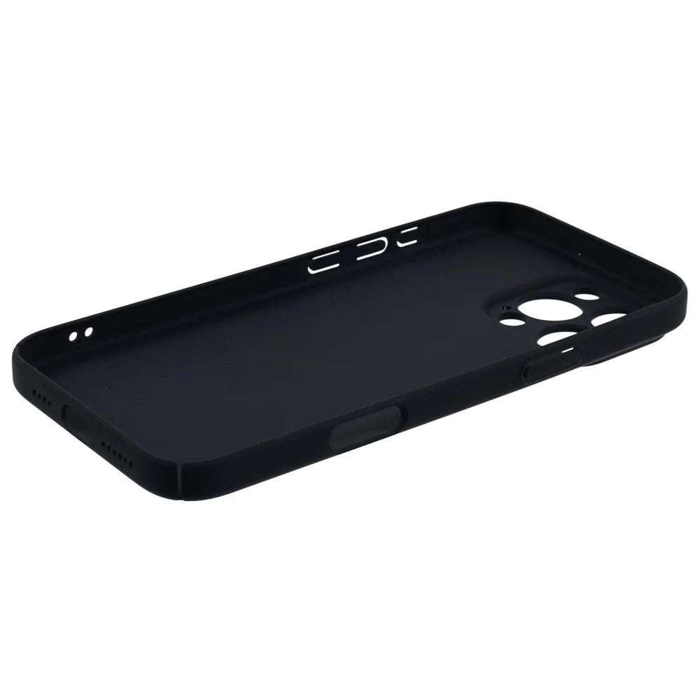 For iPhone 16 Pro Case Skin-Touch Rubberized Hard PC Phone Cover - Black - 4