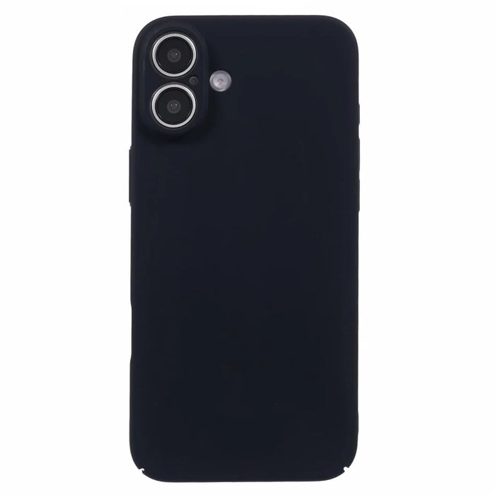 For iPhone 16 Case Skin-Touch Rubberized Hard PC Phone Cover - Black - 3