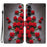 For Samsung Galaxy S25 FE Leather Case Stand Wallet Pattern Printing Phone Cover with Wrist Strap - Red Rose - 1