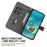 For iPhone 16 Pro Max Leather Case Stand Wallet Pattern Printing Phone Cover with Wrist Strap - Red Rose - 2