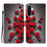 For Samsung Galaxy A36 5G Leather Case Stand Wallet Pattern Printing Phone Cover with Wrist Strap - Red Rose - 1