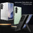 For Samsung Galaxy Z Fold7 5G Case Cube Pattern Magnetic Spring Hinge Kickstand PC Phone Cover with Screen Film - Black - 2